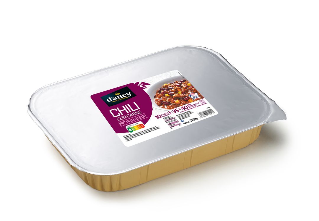 Chili con carne - D'AUCY - Carton de 4 plateaux