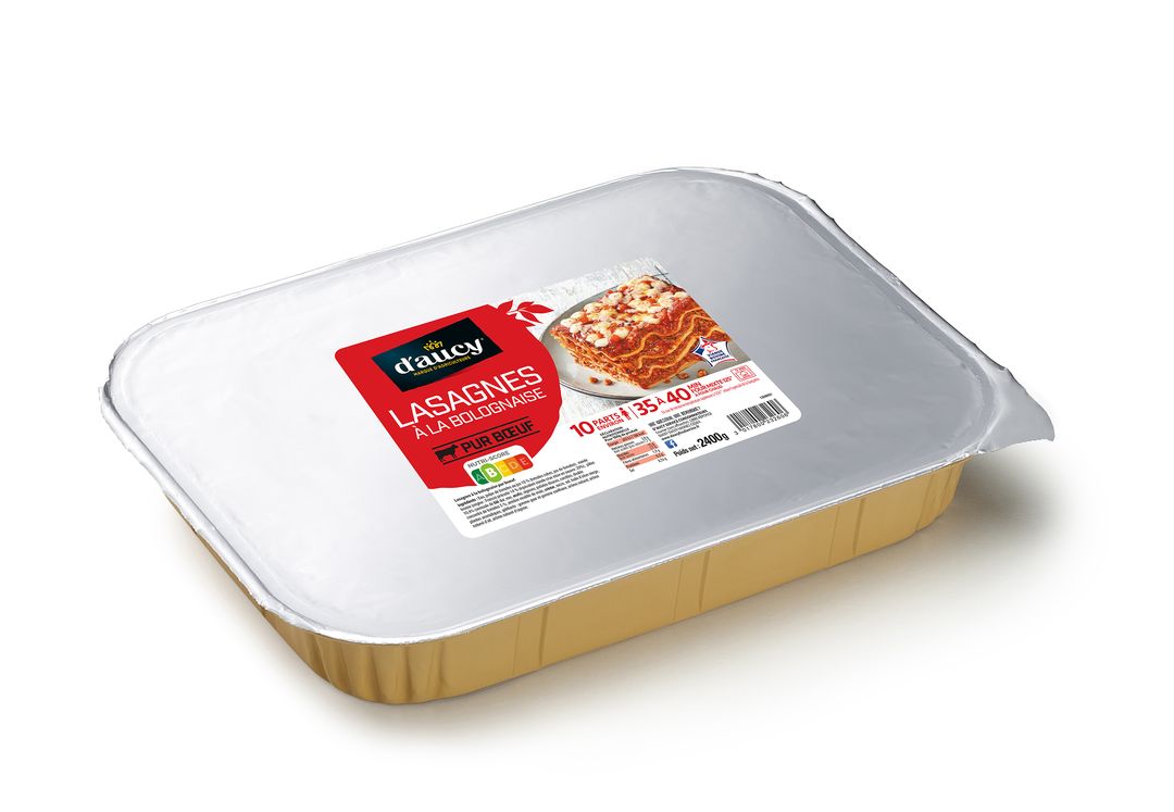 Lasagnes bolognaise - D'AUCY - Carton de 4 plateaux