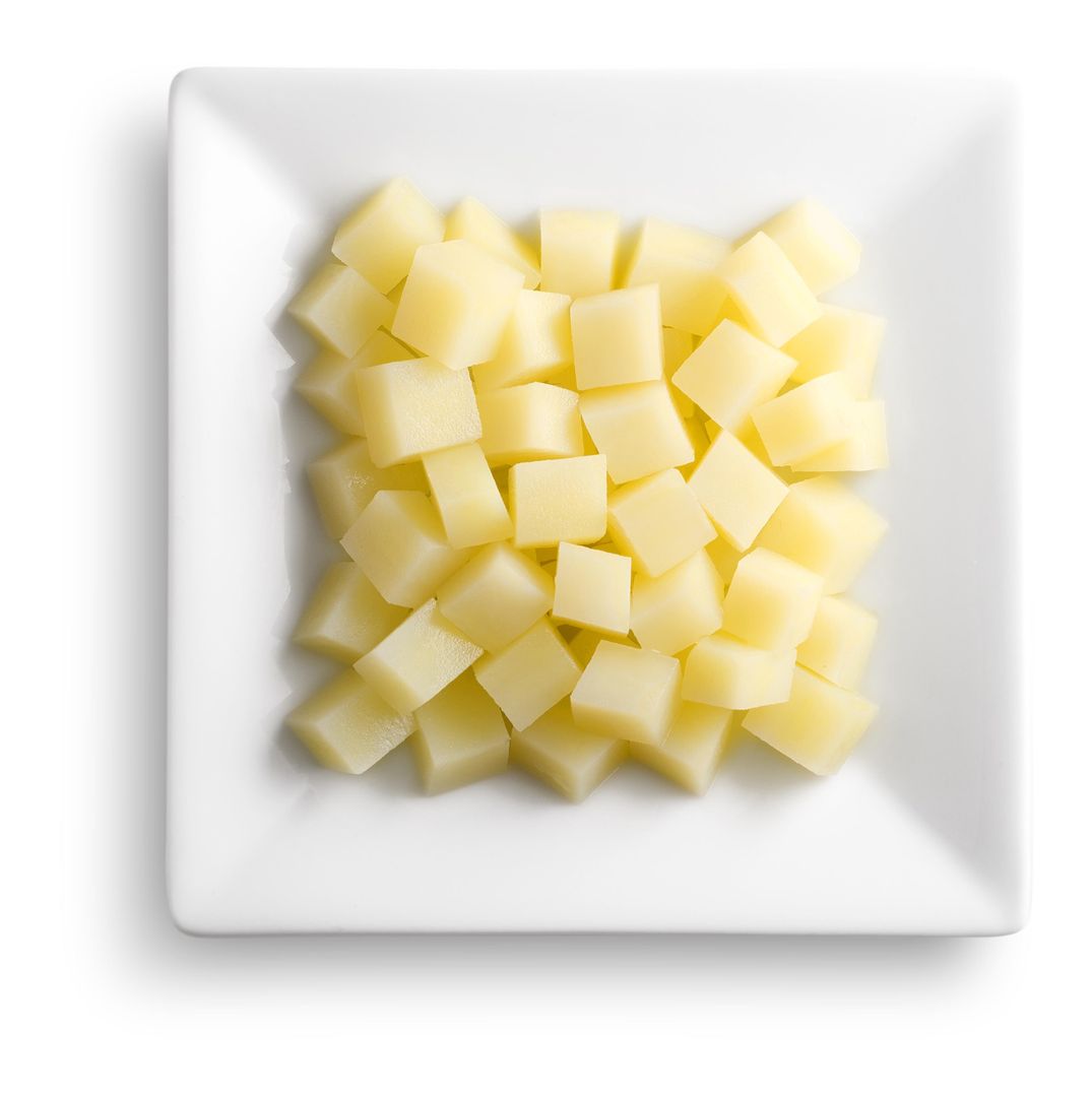 Pommes de terre en cubes CE2 - LUNOR - Carton de 10 kg