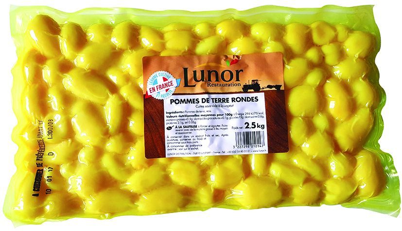 Pommes de terre rondes CE2 - LUNOR - Carton de 10 kg