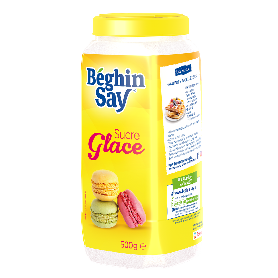 Sucre glace - BEGHIN SAY - Boite de 500 g