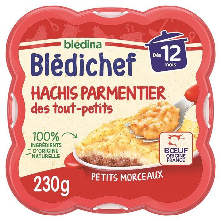 Hachis parmentier dès 12 mois  Blédichef - BLEDICHEF - Carton de 9 unités