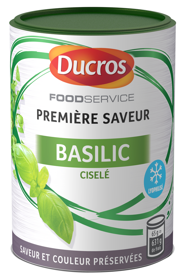 Basilic lyophilisé Première saveur - DUCROS - Boite de 65 g