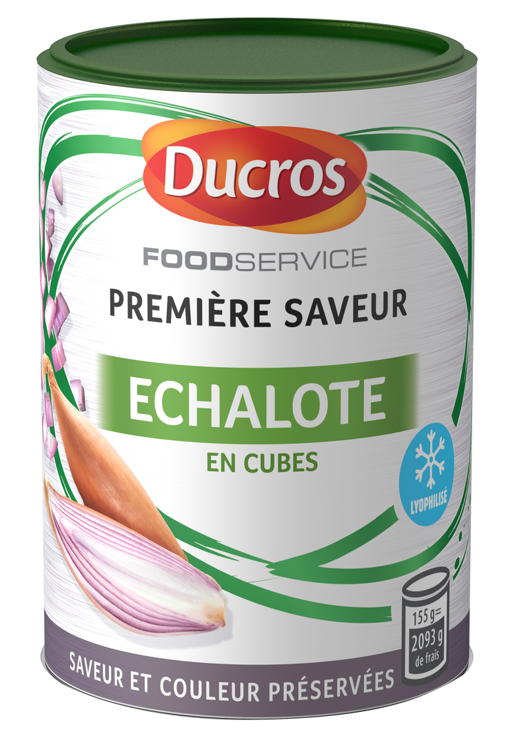 Echalote en cubes lyophilisée Première Saveur - DUCROS - Boite de 155 g