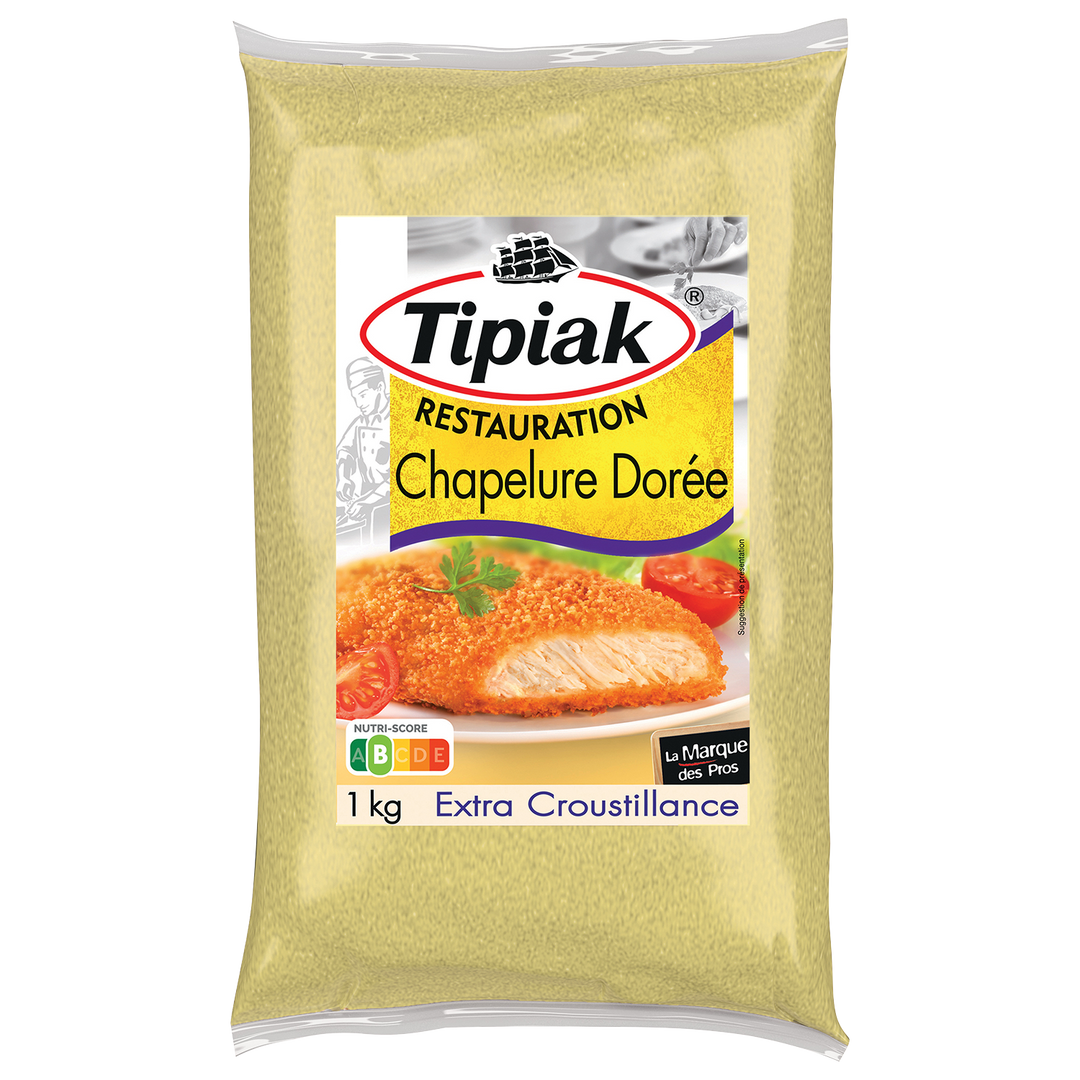 Chapelure dorée - TIPIAK® RESTAURATION - Sac de 1 kg