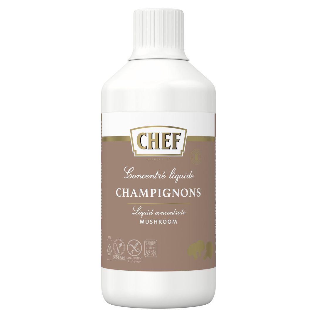 Concentré aux champignons liquide - CHEF® - Bouteille de 980 ml