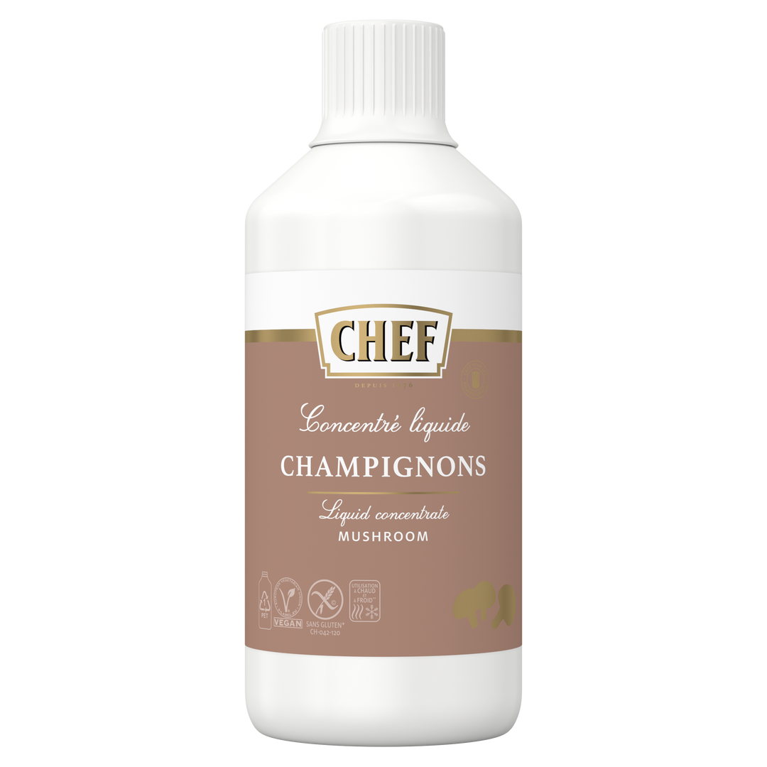 Concentré aux champignons liquide - CHEF® - Bouteille de 980 ml