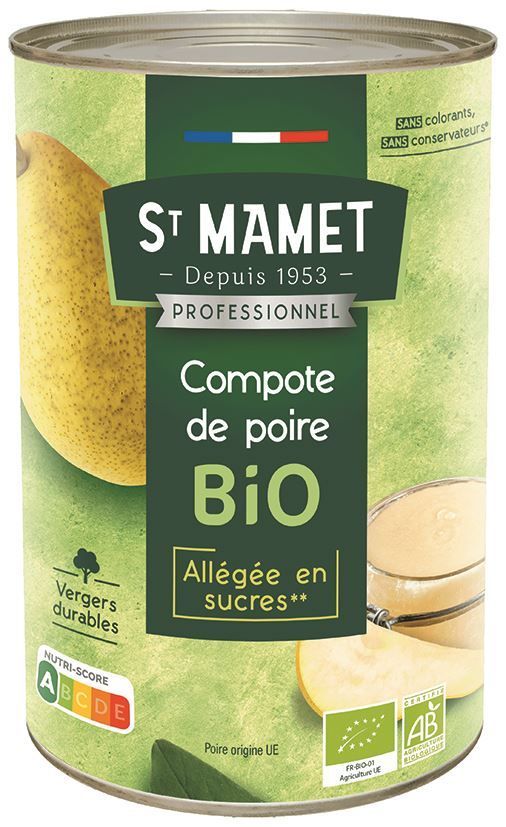 Spécialité de fruits pomme française sans sucres ajoutés St Mamet PRO