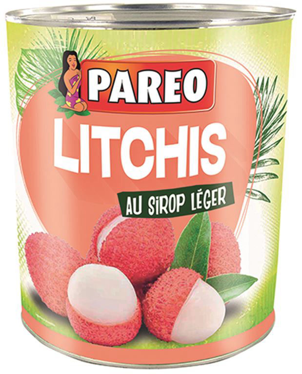 Litchis Au Sirop Leger Pareo Boite 3 1 Fruits Au Sirop