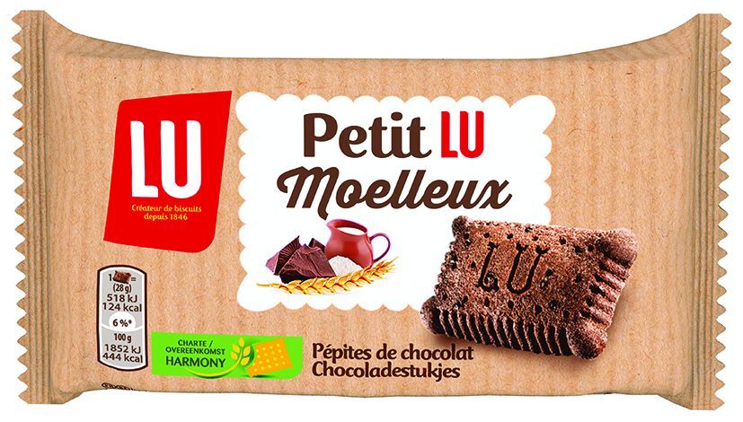 Petit Lu moelleux au chocolat - LU - Carton de 48 sachets