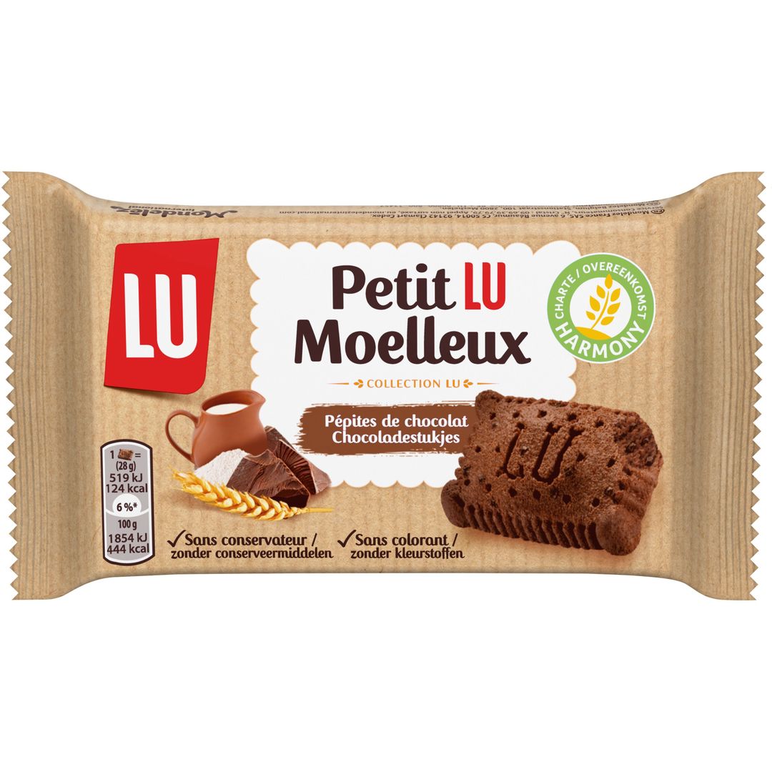 Petit Lu moelleux au chocolat - LU - Carton de 48 sachets