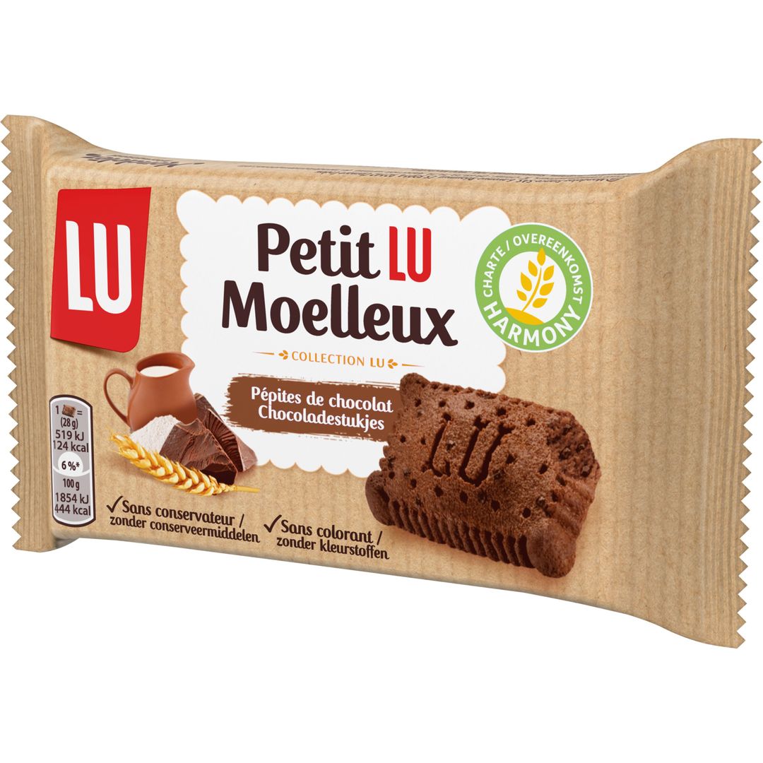 Petit Lu moelleux au chocolat - LU - Carton de 48 sachets