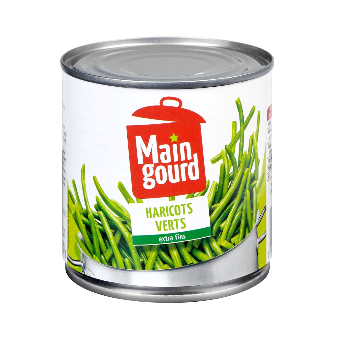 Haricots vert extra fins - MAINGOURD - Boite 1/2