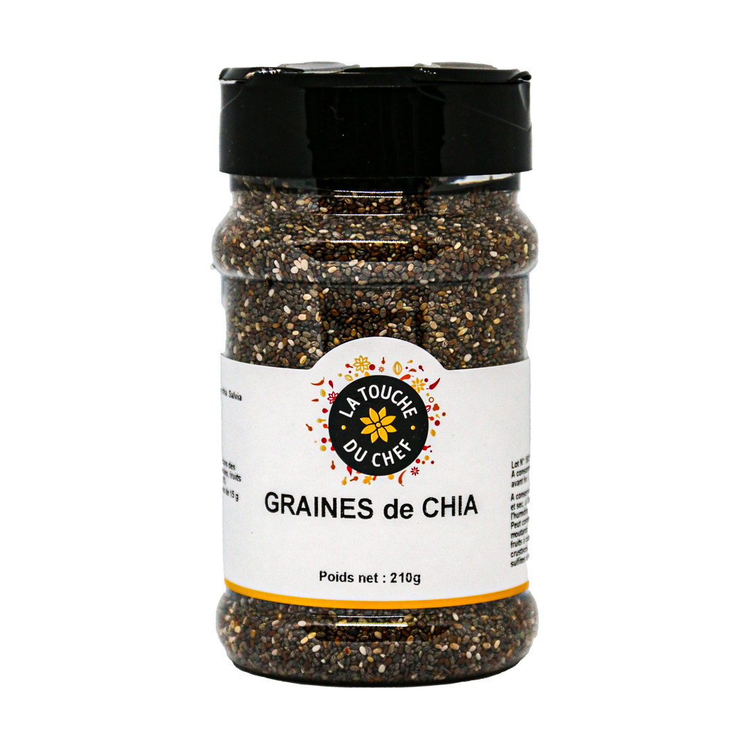 Graines de chia - LA TOUCHE DU CHEF - Pot de 210 g