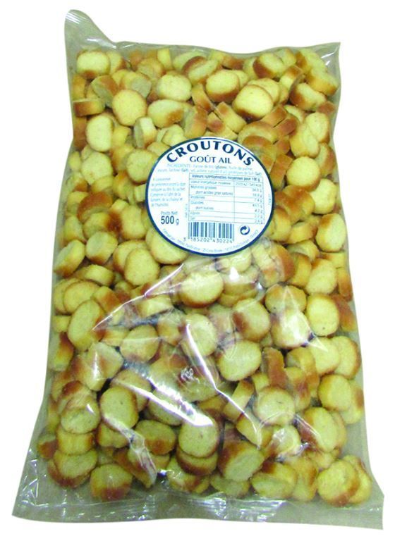 Croûtons à l'ail - TIPIAK® RESTAURATION - Sachet de 500 g