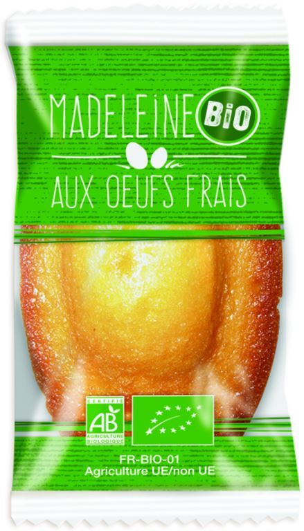 Madeleine aux oeufs frais Bio - BY ST MICHEL - Carton de 100 sachets