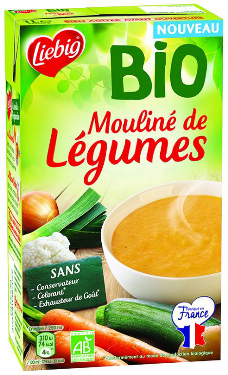 Mouline De Legumes Bio Liebig Carton De 8 Briques Soupes