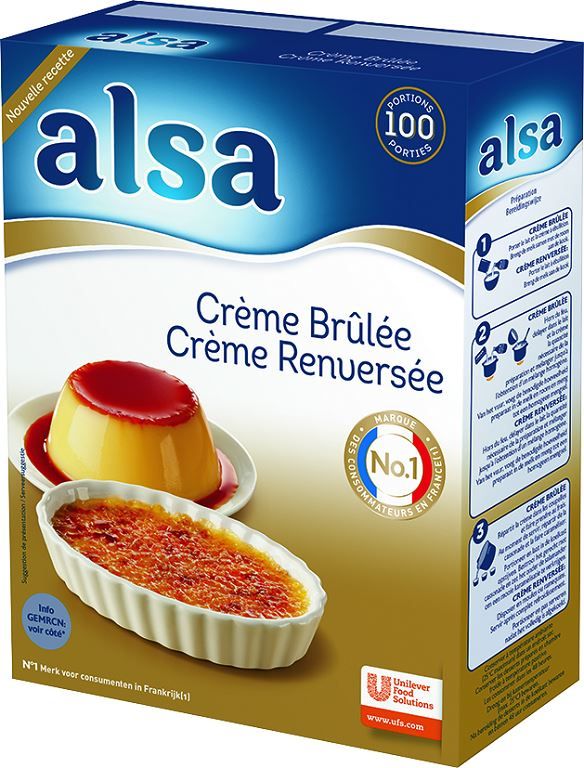 Crème brûlée et crème renversée - ALSA - Boite de 1,2 kg