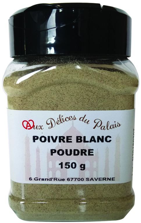 Poivre blanc moulu - DELICES DU PALAIS - Pot de 150 g