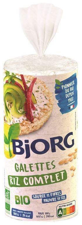 Galettes de riz complet - BJORG - Sachet de 130 g