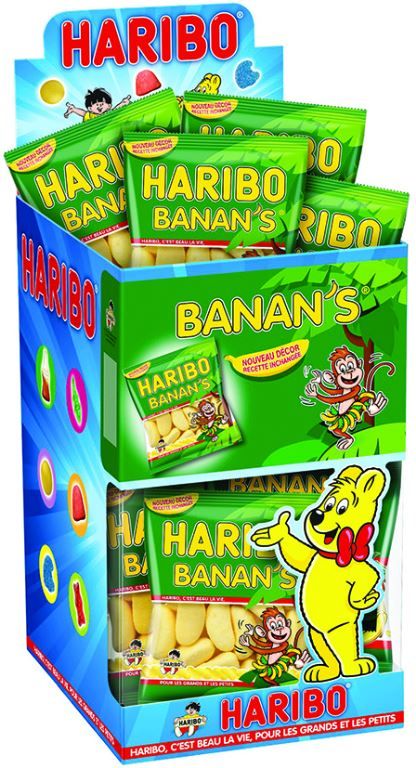 Banan's - HARIBO - Boite de 30 sachets