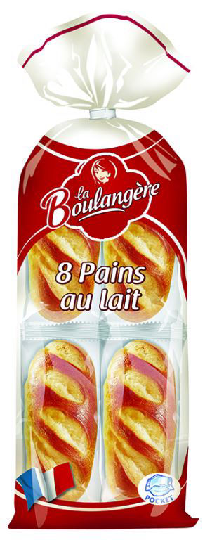 Pains au lait X8 - LA BOULANGERE - Carton de 9 paquets