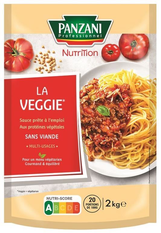 Sauce bolognaise veggie - PANZANI SOLUTIONS - Poche de 2 kg