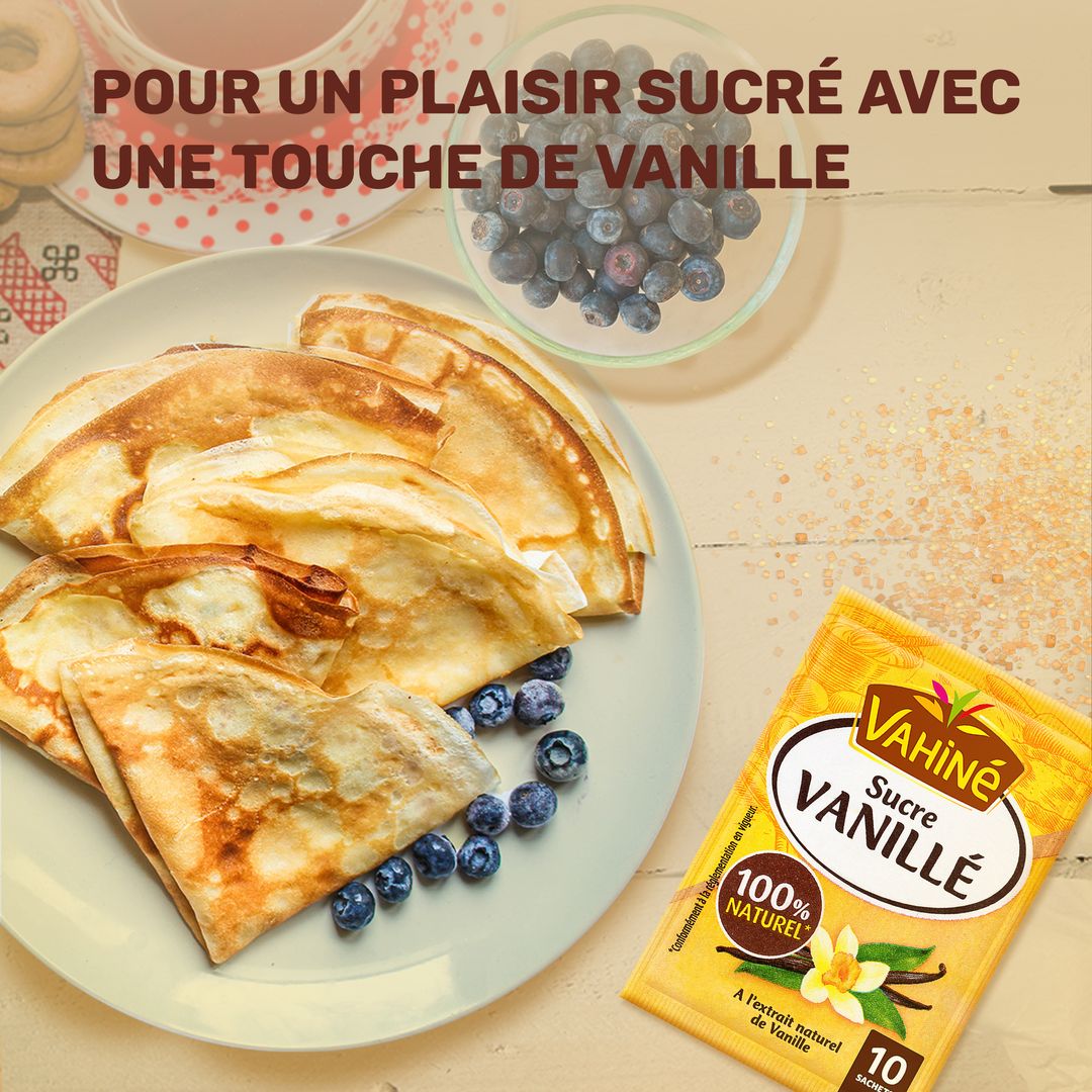 Sucre vanillé - VAHINE - Paquet de 10 sachets