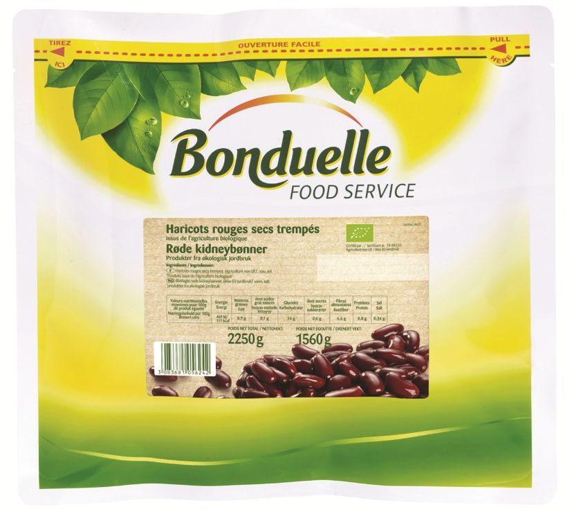 Haricots rouges Bio - BONDUELLE - Carton de 4 sachets