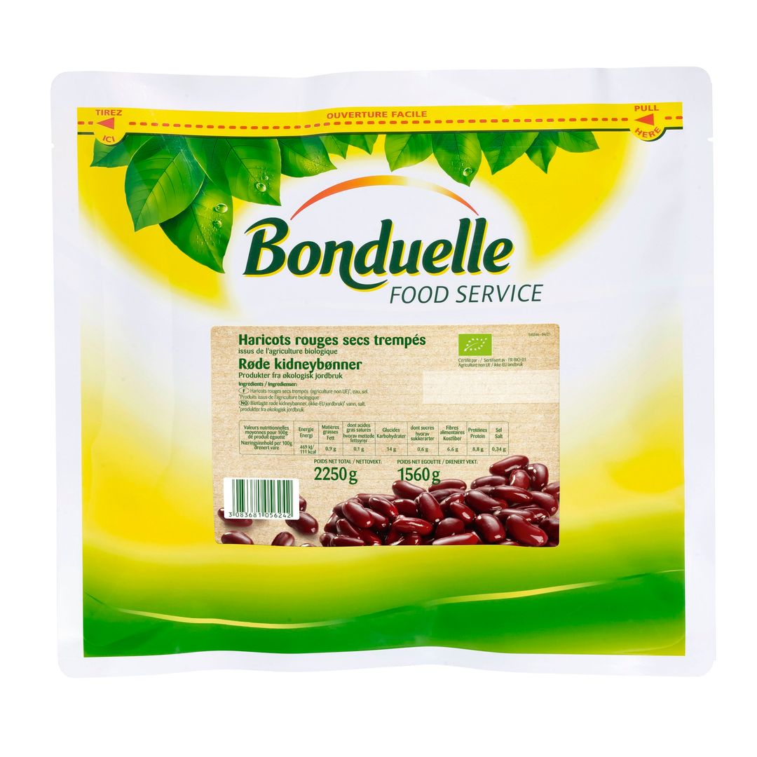 Haricots rouges Bio - BONDUELLE - Carton de 4 sachets