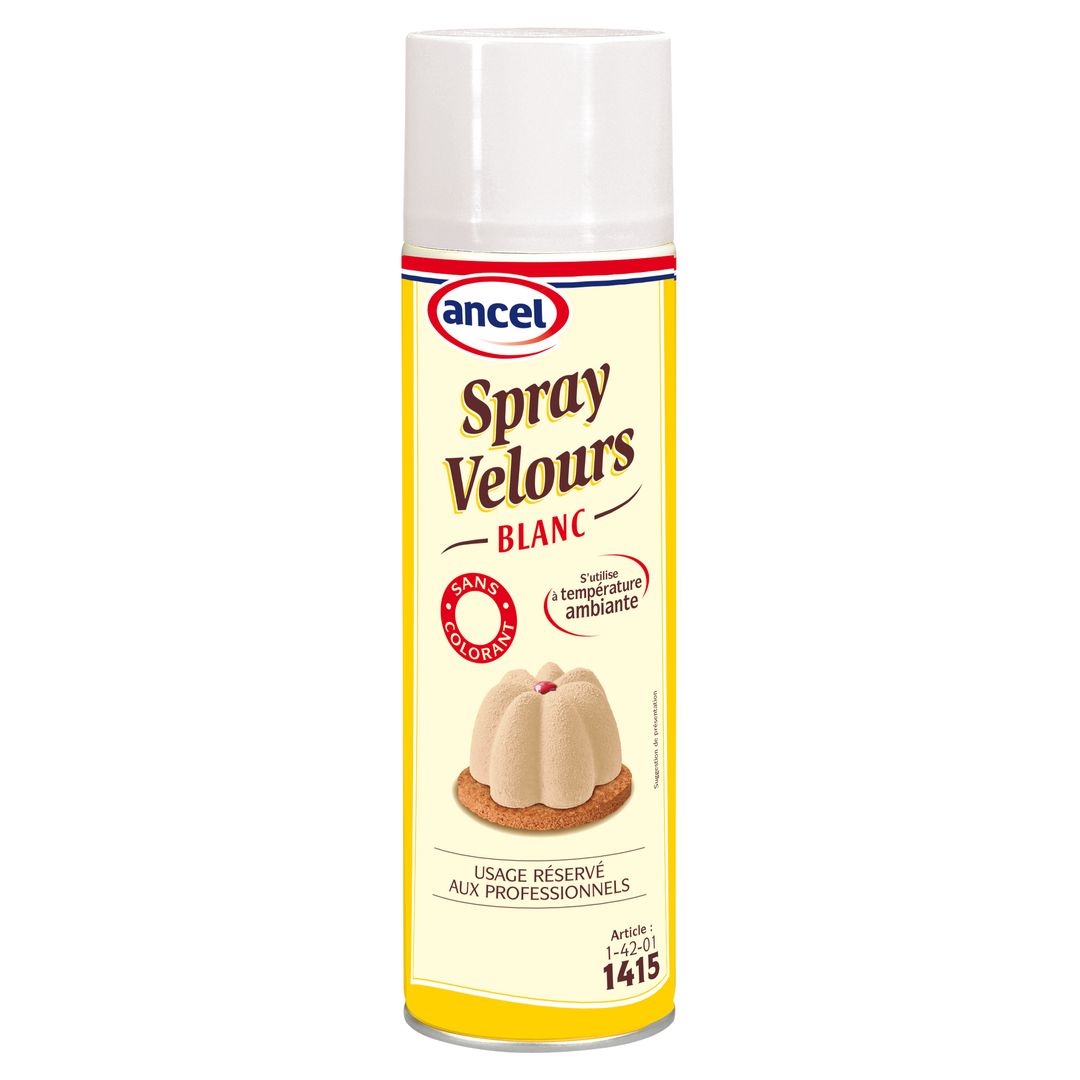 Beurre de cacao blanc en spray velours - ANCEL - Spray de 500 ml