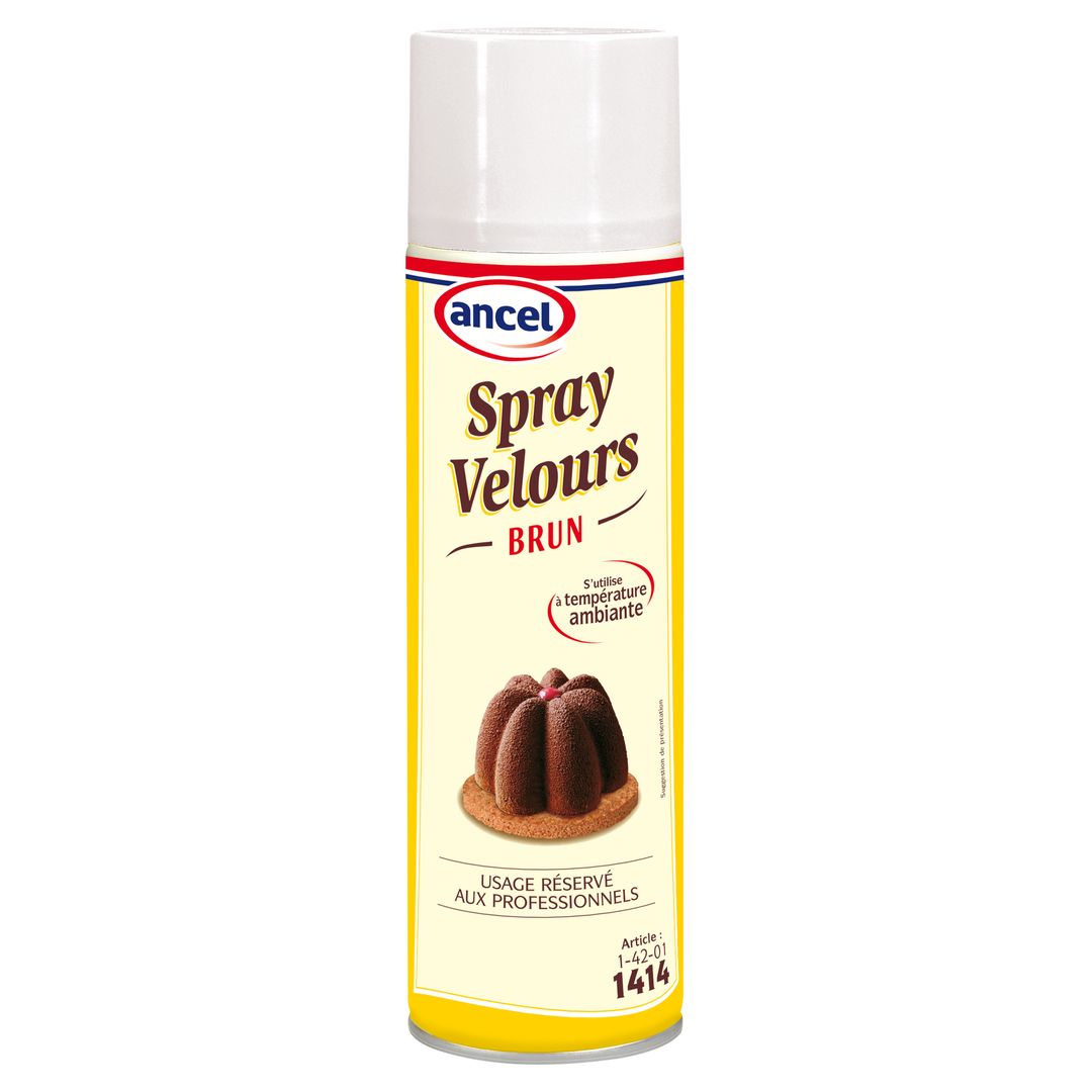 Beurre de cacao brun en spray velours - ANCEL - Spray de 500 ml