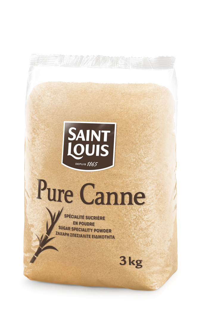 Sucre pure canne - SAINT LOUIS - Sac de 3 kg