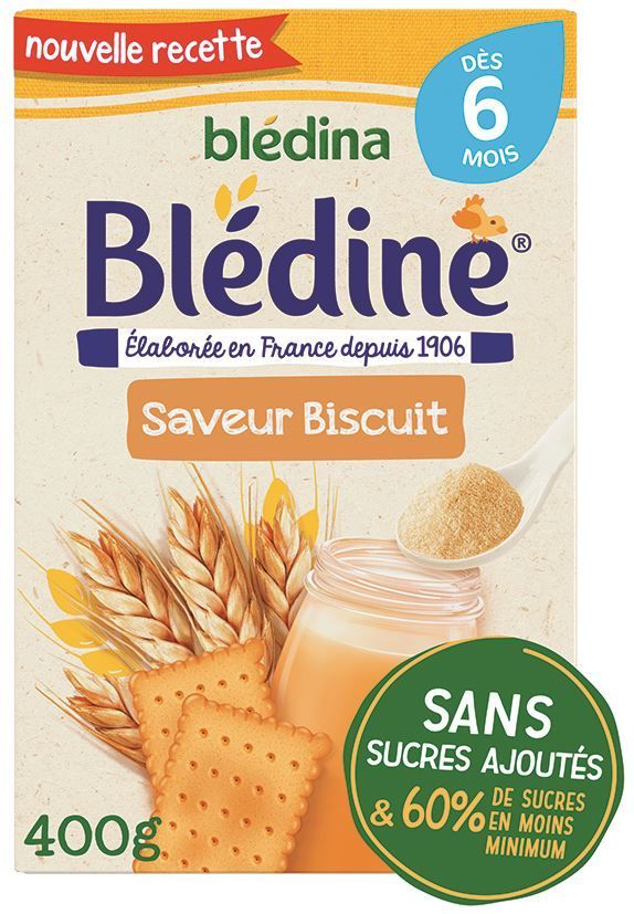 Blédine saveur biscuit dès 6 mois - BLEDINA - Boite de 400 g