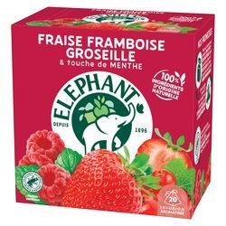 Infusion fruits rouges - ELEPHANT - Boite de 25 sachets