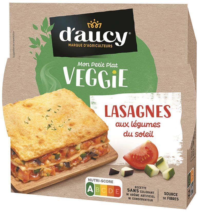 Lasagnes aux légumes du soleil - D'AUCY - Carton de 8 unités