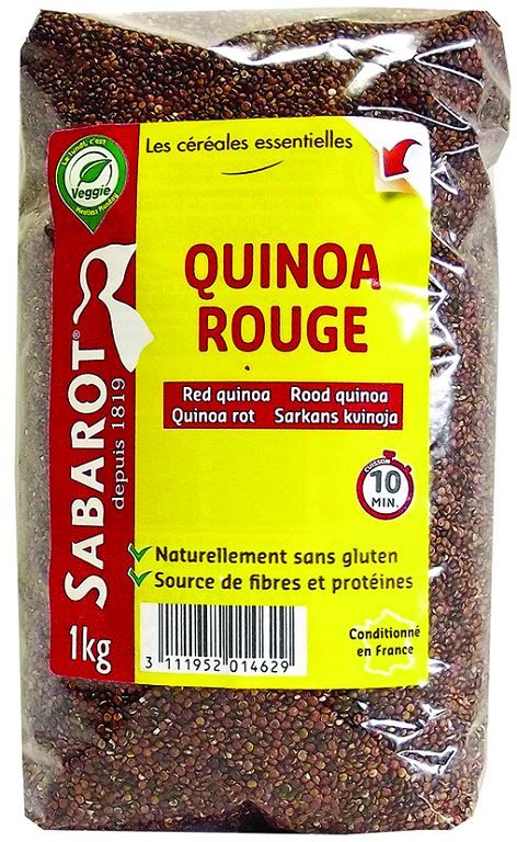 Quinoa rouge - SABAROT - Sachet de 1 kg