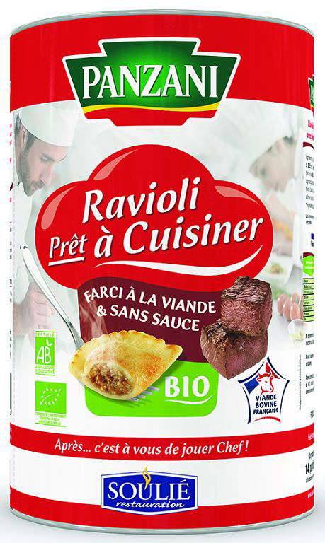 Ravioli Pur Boeuf A Cuisiner Bio Panzani Boite 5 1 Viandes