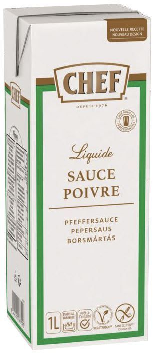 Sauce poivre - CHEF® - Brique de 1 L