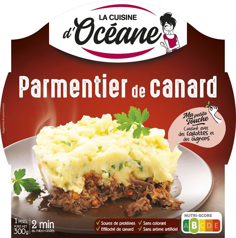 Parmentier de canard - LA CUISINE D'OCEANE - Carton de 11 barquettes