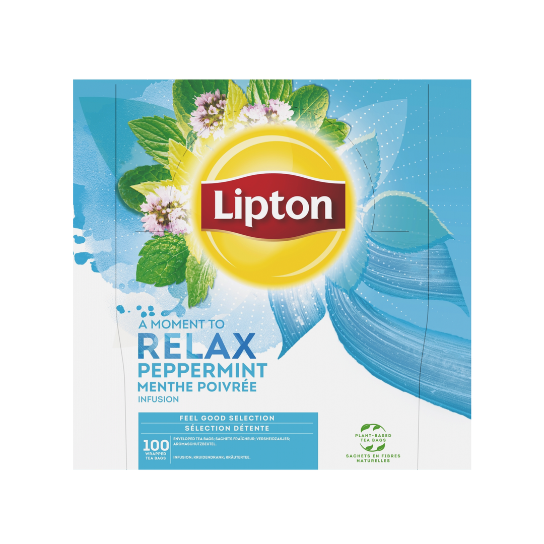 Infusion menthe poivrée - LIPTON - Boite de 100 sachets