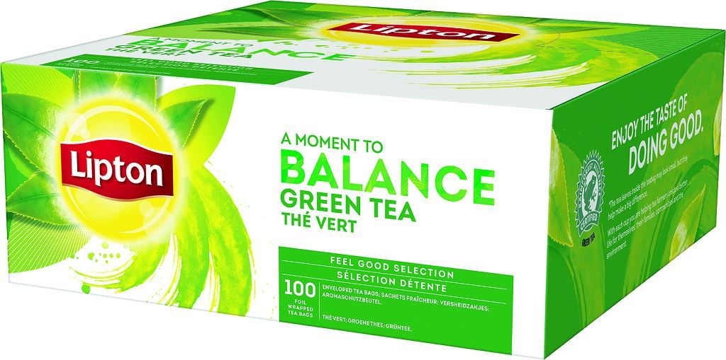 Thé vert - LIPTON - Boite de 100 sachets