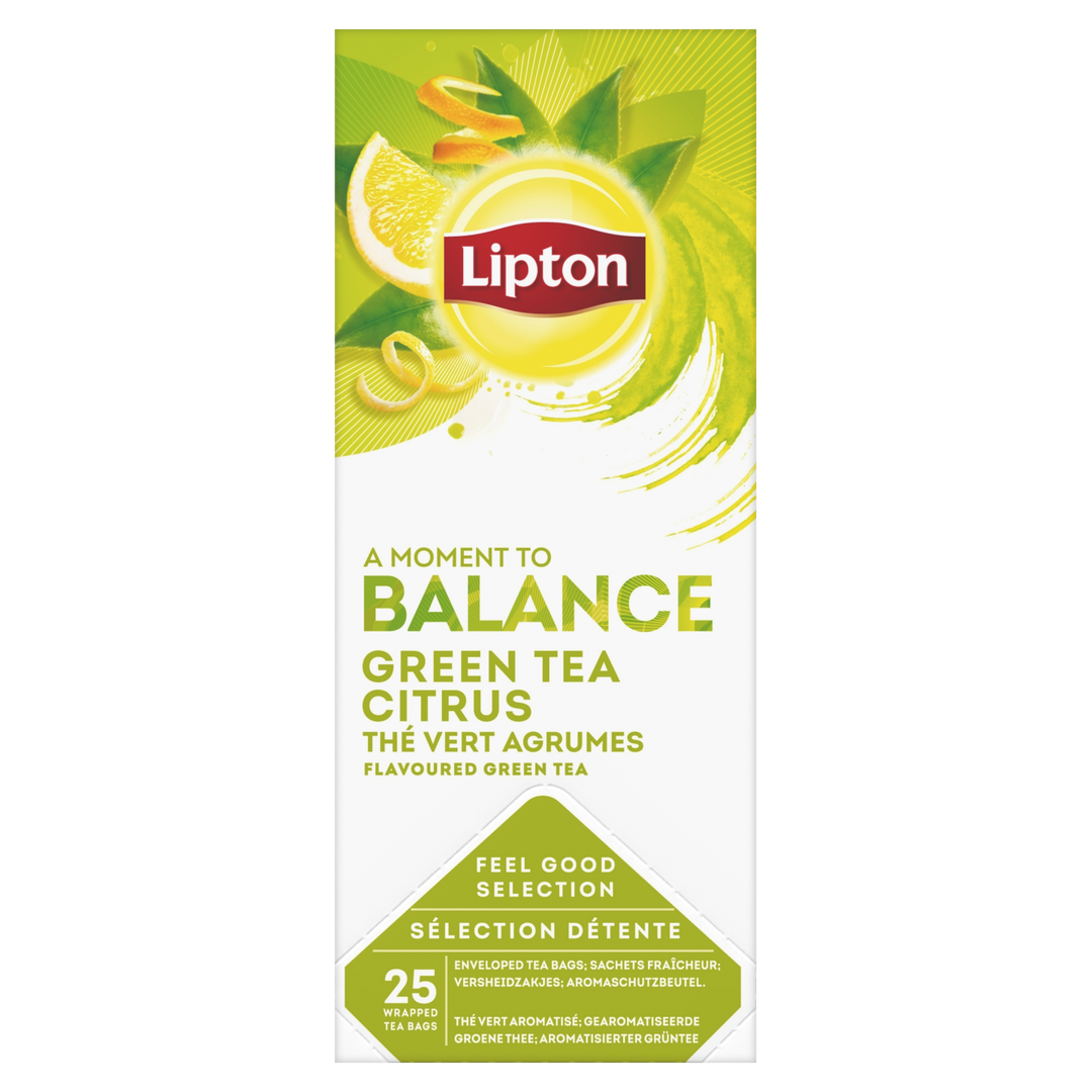 Thé vert agrumes - LIPTON - Boite de 25 sachets