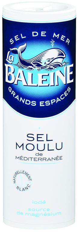 Sel fin iodé - LA BALEINE - Salière de 250 g