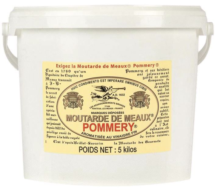 Moutarde de Meaux - POMMERY               LOCAL 77 - Seau de 5 kg