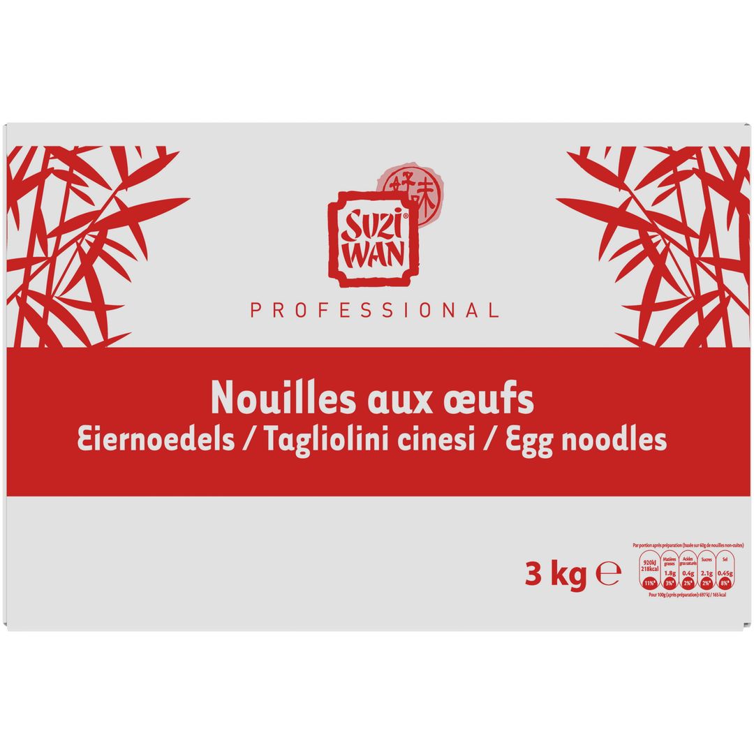 Nouilles aux oeufs - SUZI WAN - Carton de 3 kg