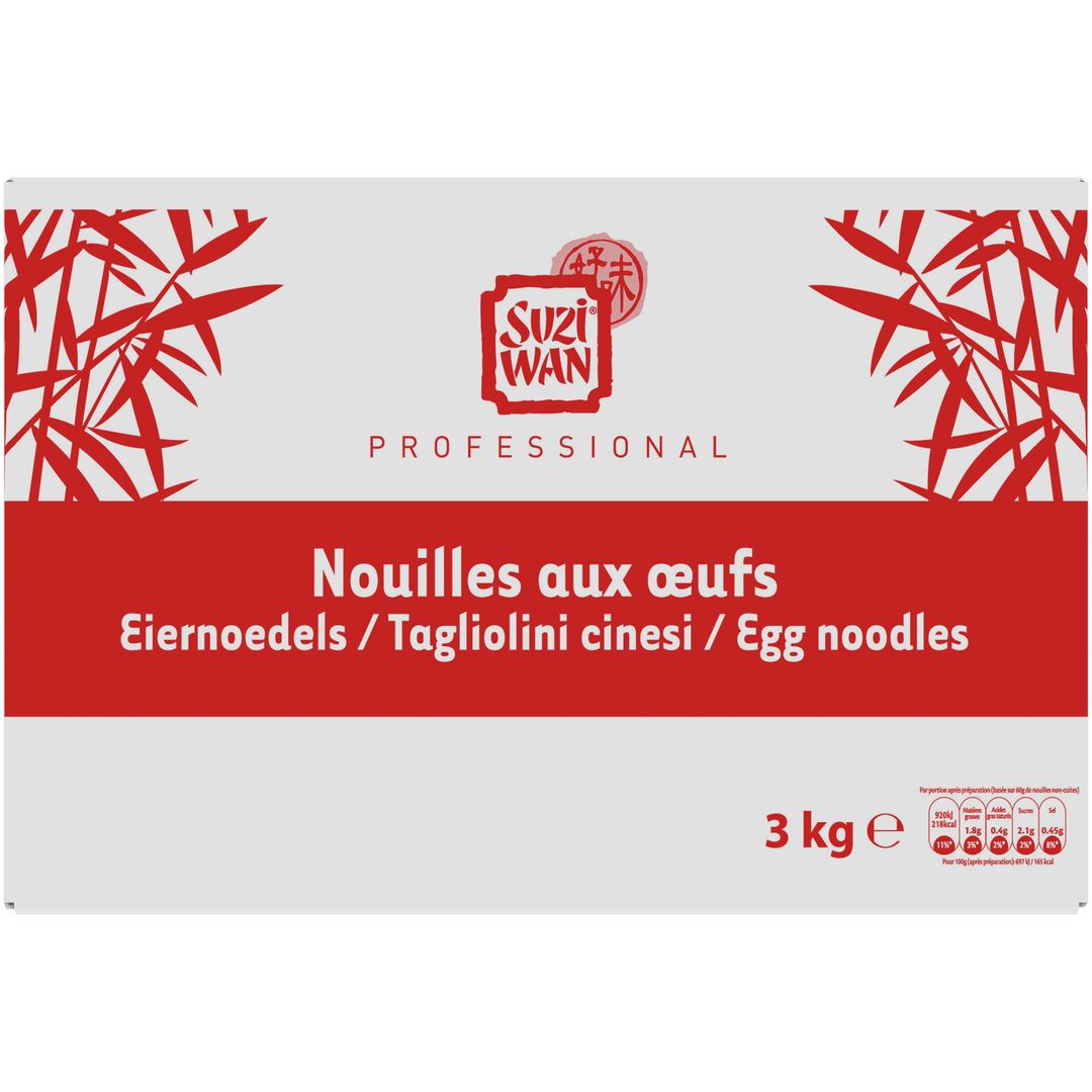 Nouilles aux oeufs - SUZI WAN - Carton de 3 kg