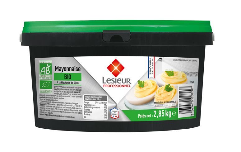 Mayonnaise Bio - LESIEUR - Seau de 3 L