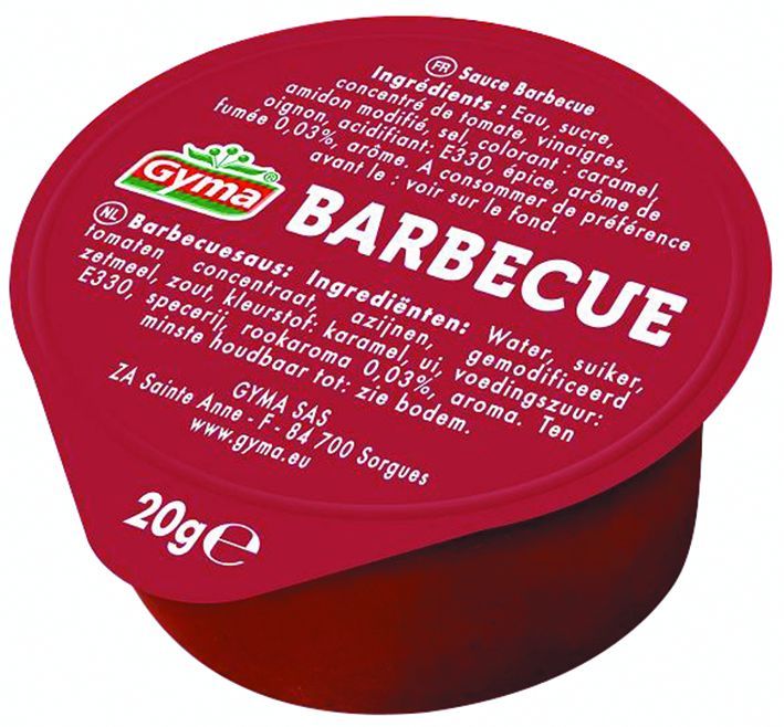 Sauce barbecue - GYMA - Carton de 216 coupelles