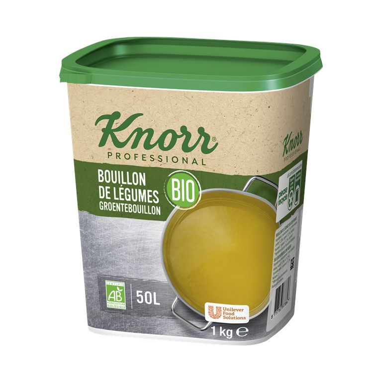 Bouillon de légumes déshydraté Bio - KNORR - Boite de 1 kg